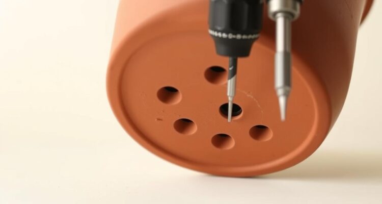 Jak zrobić dziury w doniczce