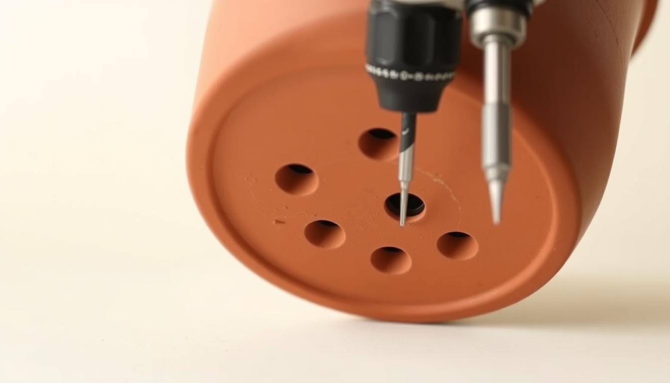 Jak zrobić dziury w doniczce